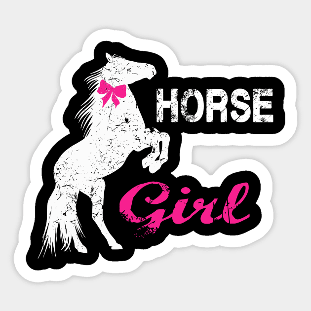 Horse Girl Horse Lover Sticker by David Darry